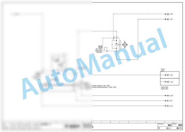 Bomag BF 600 C-3 S 500 Stage V Asphalt Paver Electric, Hydraulic Schematics Diagram 821892411002 - 821892419999-3