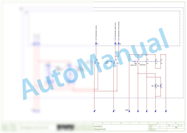 Bomag BF 600 C - E Asphalt Paver Electric Schematics Diagram 821837531001 - 821837531069-2