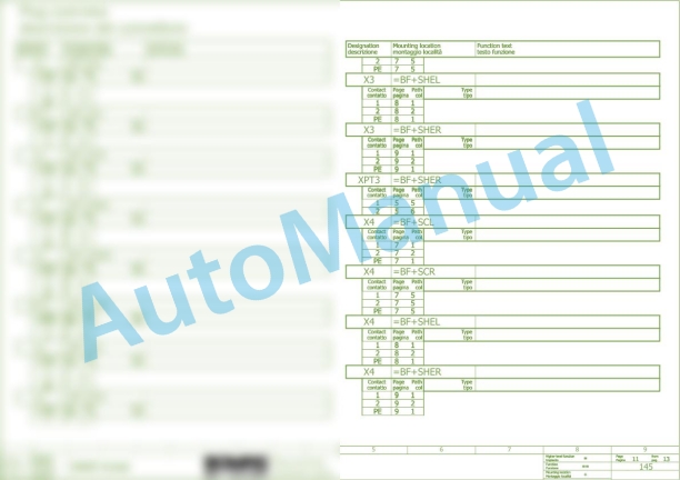 Bomag BF 700 C-2 S 600 Asphalt Paver Electric Schematics Diagram 821892111001 - 821892111003-2