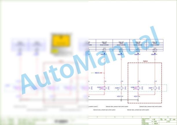 Bomag BF 700 C S 500 Asphalt Paver Electric Schematics Diagram 821892061002 - 821892061003-2