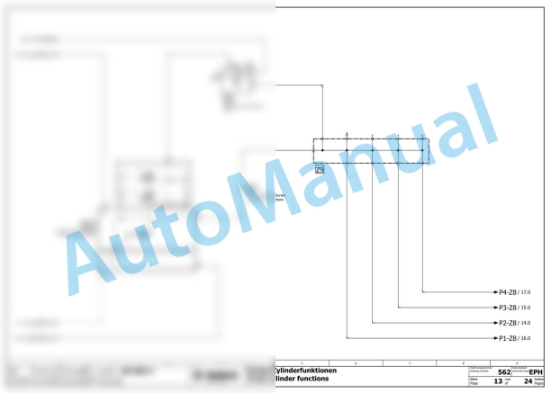 Bomag BF 800 C-2 S600 HMI 1.0 Asphalt Paver Electric, Hydraulic Schematics Diagram 821893351001 - 821893359999-3