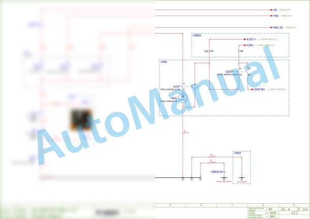 Bomag BF 800 C S500 Asphalt Paver Electric, Hydraulic Schematics Diagram 821837171070 - 821837179999-2
