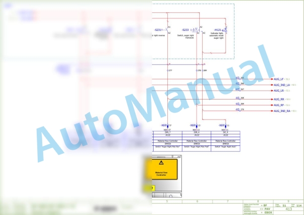 Bomag BF 800 C S500 Asphalt Paver Electric, Hydraulic Schematics Diagram 821893271001 - 861893271016-3