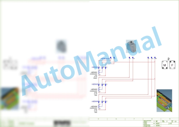 Bomag BF 800 C S500 Asphalt Paver Electric Schematics Diagram 821837171001 - 821837171060-3