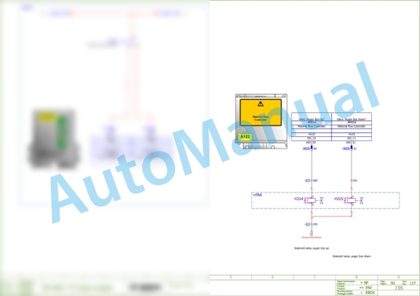 Bomag BF 800 C S500 Asphalt Paver Electric Schematics Diagram 821837171061 - 821837171069-2