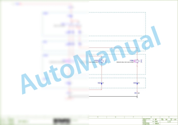 Bomag BF 800 C S500 Asphalt Paver Electric Schematics Diagram 821837711001 - 821837711027-2