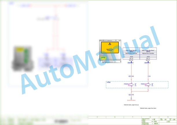 Bomag BF 800 C S600 - 4i Asphalt Paver Electric Schematics Diagram 821893021001 - 821893029999-2
