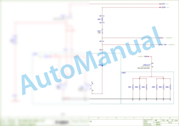 Bomag BF 800 C S600 Asphalt Paver Electric, Hydraulic Schematics Diagram 821837190190 - 821837199999-2