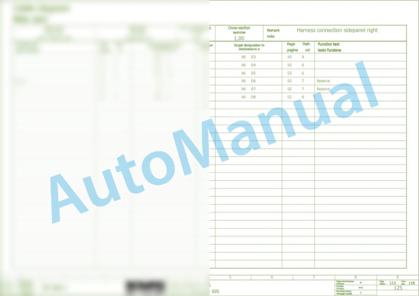 Bomag BF 800 C S600 Asphalt Paver Electric Schematics Diagram 821837190001 - 821837190153-2