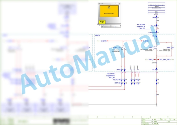 Bomag BF 800 C S600 Asphalt Paver Electric Schematics Diagram 821837661001 - 821837661022-2
