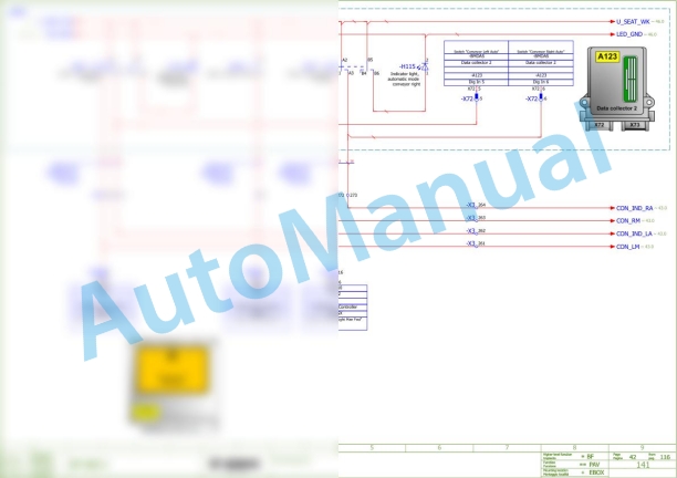Bomag BF 800 C S600 Asphalt Paver Electric Schematics Diagram 821837661001 - 821837661022-3