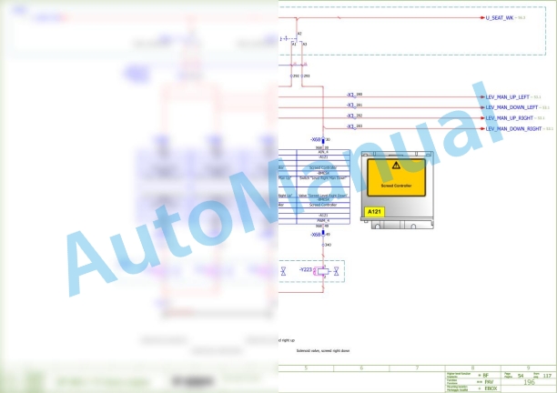 Bomag BF 800 C S600 Asphalt Paver Electric Schematics Diagram 821837961001 - 821837961043-2