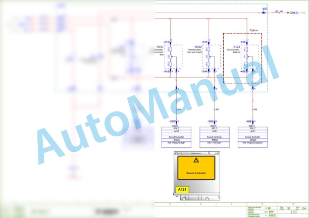 Bomag BF 800 P S500 Asphalt Paver Electric Schematics Diagram 821837650001 - 821837650012-2