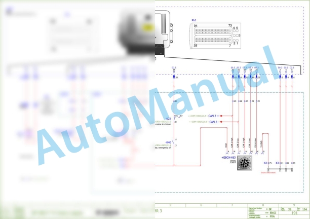 Bomag BF 800 P S500 Asphalt Paver Electric Schematics Diagram 821837701001 - 821837709999-3