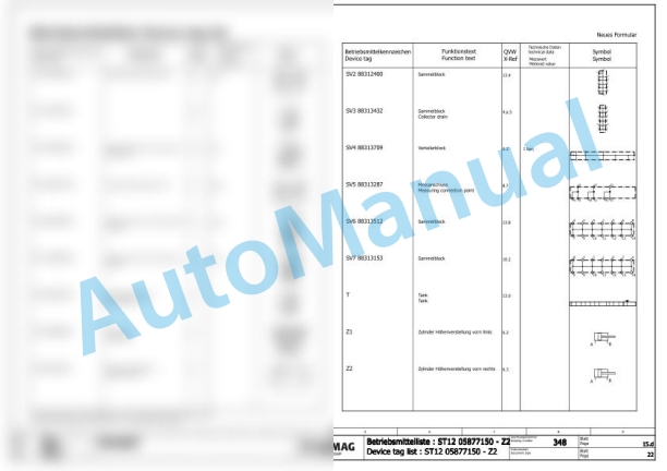 Bomag BM 1000-35 Road Milling Machine Electric, Hydraulic Schematics Diagram 101883001001 - 101883001020-3