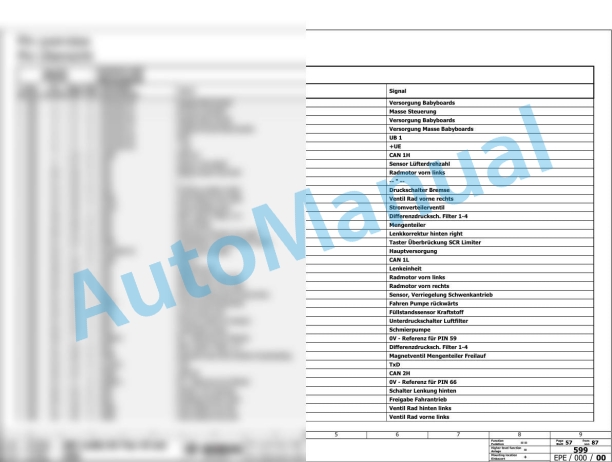 Bomag BM 1000-35 TE Road Milling Machine Electric, Hydraulic Schematics Diagram 101883211001 - 101883219999-3