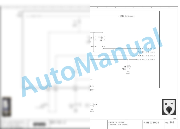 Bomag BM 1200 30-2 Road Milling Machine Electric Schematics Diagram 821836371001 - 821836371005-2