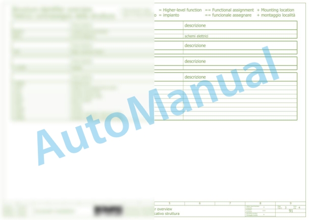 Bomag BM 1200-30-T3 Road Milling Machine Electric Schematics Diagram 821836190003 - 821836190009-3
