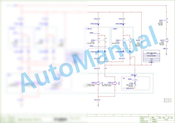 Bomag BM 1200-30 TIER3 Road Milling Machine Electric Schematics Diagram 821836561001 - 821836569999-2