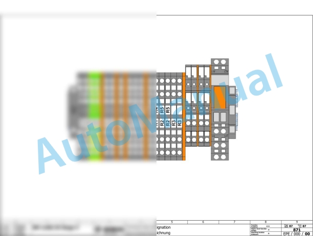 Bomag BM 1200 35-2 Stage V Road Milling Machine Electric, Hydraulic Schematics Diagram 101883281001 - 101883289999-2