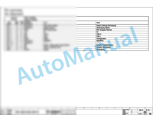 Bomag BM 1200-35 Road Milling Machine Electric, Hydraulic Schematics Diagram 101883011002 - 101883011022-2