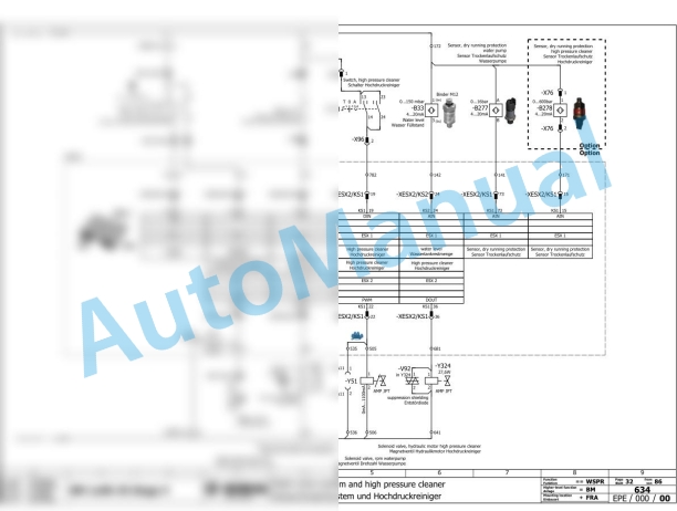 Bomag BM 1200-35 Stage V Road Milling Machine Electric, Hydraulic Schematics Diagram 101883191001 - 101883199999-2