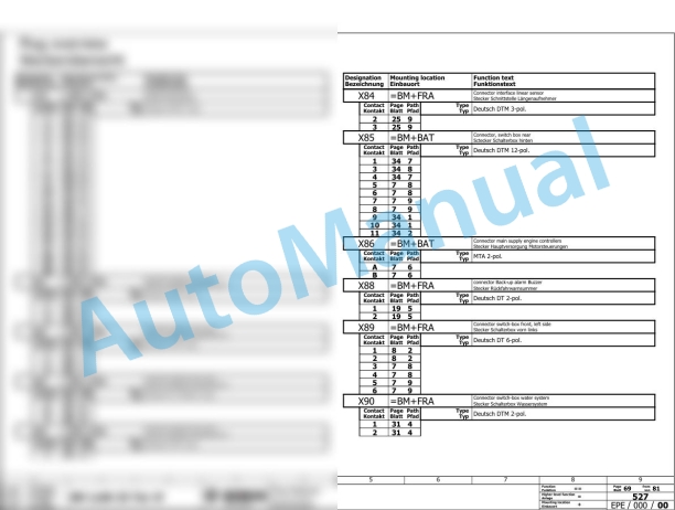 Bomag BM 1200-35 T4f Road Milling Machine Electric, Hydraulic Schematics Diagram 101883131001 - 101883139999-2