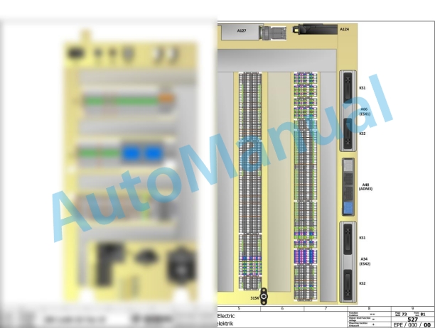 Bomag BM 1200-35 TE Road Milling Machine Electric, Hydraulic Schematics Diagram 101883221001 - 101883229999-3
