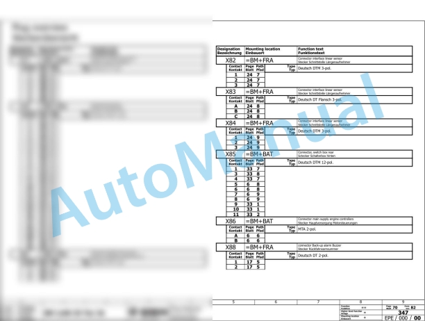 Bomag BM 1200-35 TIER3 Road Milling Machine Electric, Hydraulic Schematics Diagram 101883041001 - 101883041003-3
