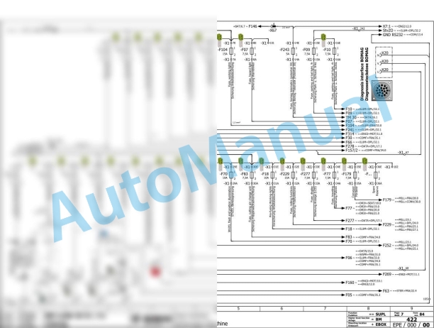 Bomag BM 1200-35 TIER4 Road Milling Machine Electric, Hydraulic Schematics Diagram 101883071001 - 101883071010-3