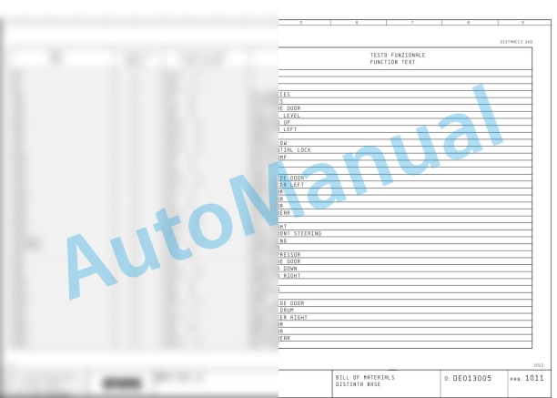 Bomag BM 1300 30-2 Road Milling Machine Electric Schematics Diagram 821836301002 - 821836301102-2