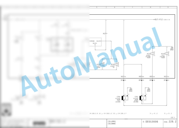 Bomag BM 1300 30-2 Road Milling Machine Electric Schematics Diagram 821836301002 - 821836301102-3