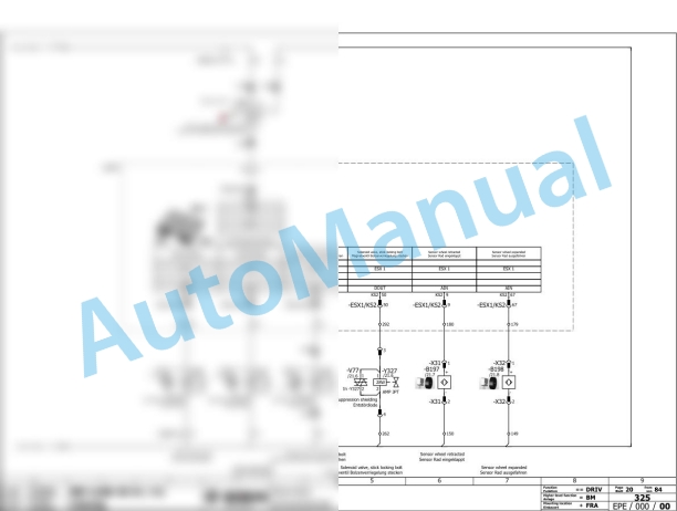 Bomag BM 1300-35 Road Milling Machine Electric, Hydraulic Schematics Diagram 101883021001 - 101883021008-3