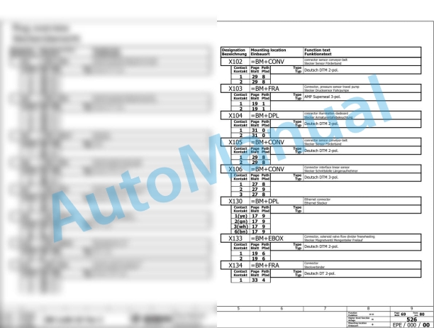 Bomag BM 1300-35 TIER3 Road Milling Machine Electric, Hydraulic Schematics Diagram 101883171001 - 101883179999-2