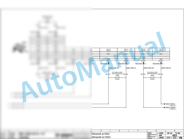 Bomag BM 1300-35 TIER4 Road Milling Machine Electric, Hydraulic Schematics Diagram 101883081001 - 101883081009-3