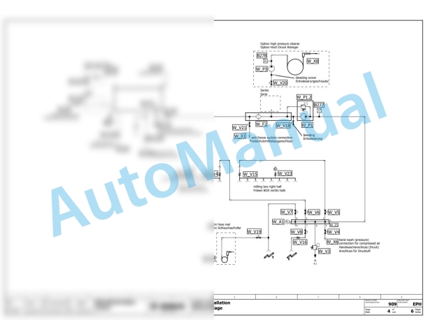 Bomag BM 1500-65 Stage V Road Milling Machine Electric, Hydraulic Schematics Diagram 101887151001 - 101887159999-3