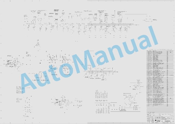 Bomag BM 2000 60 Road Milling Machine Electric, Hydraulic Schematics Diagram 961884121005 - 961884129999