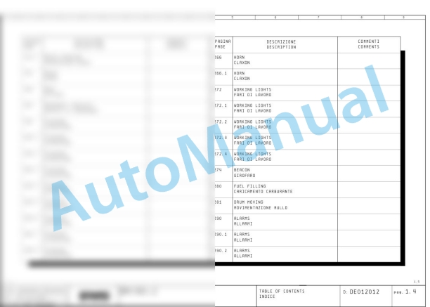 Bomag BM 2000 60 Road Milling Machine Electric, Hydraulic Schematics Diagram 961884121005 - 961884129999-3