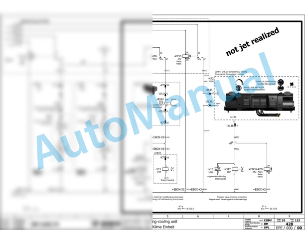 Bomag BM 2000 75 Road Milling Machine Electric, Hydraulic Schematics Diagram 101888001002 - 101888009999-2