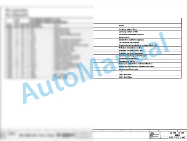 Bomag BM 2200 60 T4f Road Milling Machine Electric, Hydraulic Schematics Diagram 821836591001 - 821836599999-3