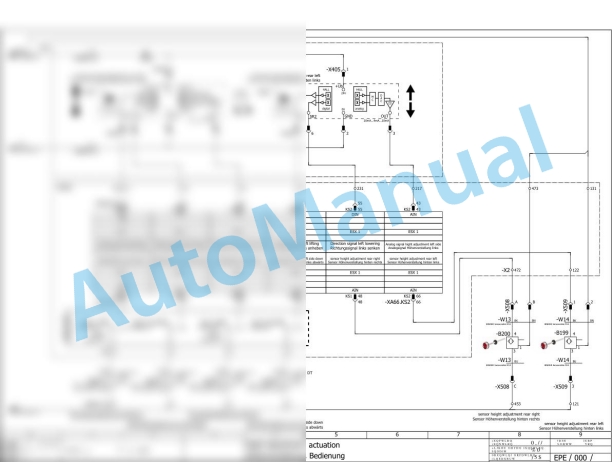 Bomag BM 500-15-2 Road Milling Machine Electric, Hydraulic Schematics Diagram 101882091001 - 101882099999-3