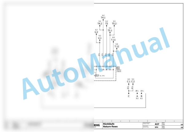 Bomag BM 500-15 EU-Flex T4i Road Milling Machine Electric, Hydraulic Schematics Diagram 101882061001 - 101882061011-3