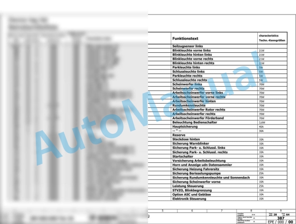 Bomag BM 500-15 Road Milling Machine Electric, Hydraulic Schematics Diagram 101882011001 - 101882019999-3