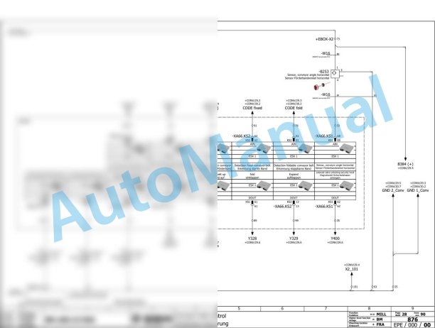 Bomag BM 500-15 TIER3 EDG Road Milling Machine Electric, Hydraulic Schematics Diagram 101882071001 - 101882079999-2