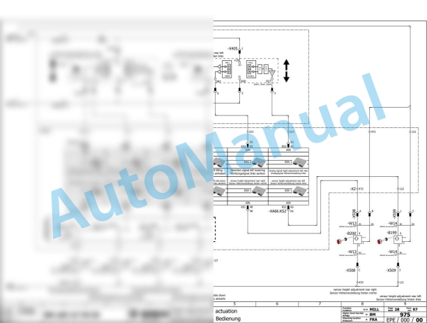 Bomag BM 600-15-2 Road Milling Machine Electric, Hydraulic Schematics Diagram 101882191001 - 101882199999-3
