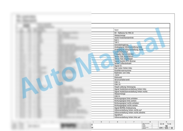 Bomag BM 600-15 EU-Flex Road Milling Machine Electric, Hydraulic Schematics Diagram 101882131001 - 101882139999-2