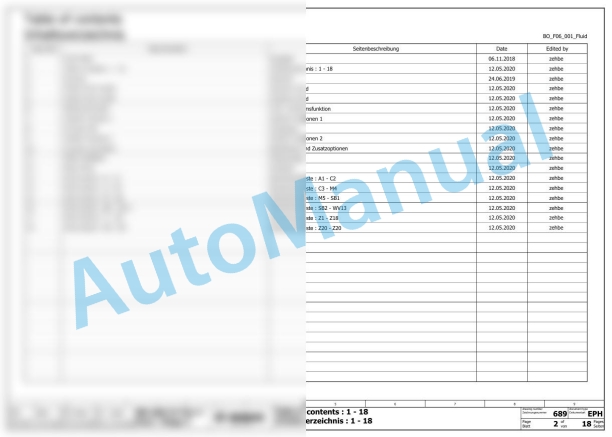 Bomag BM 600-15 Stage V Road Milling Machine Electric, Hydraulic Schematics Diagram 101882181001 - 101882189999-2