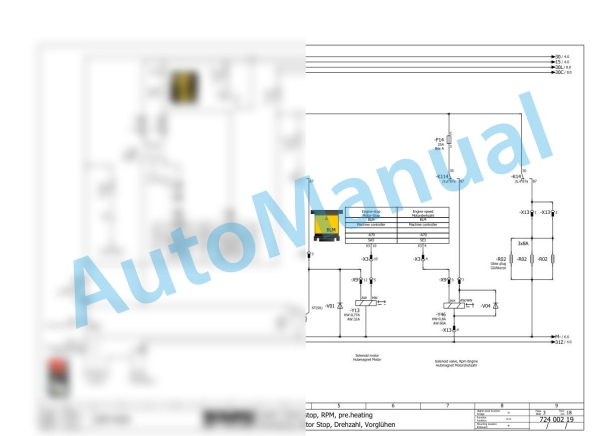 Bomag BMP 8500 Trench Compactor Electric, Hydraulic Schematics Diagram 101720111001 - 101720113528-2