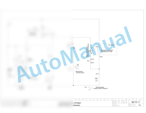 Bomag BPR 100-80 D Reversible Vibratory Plates Electric Schematics Diagram 101692361001 - 101692361005-2