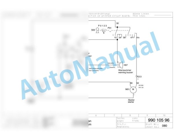 Bomag BPR 30-38 D-3 Reversible Vibratory Plates Electric Schematics Diagram 101680261442 - 101680265403-2